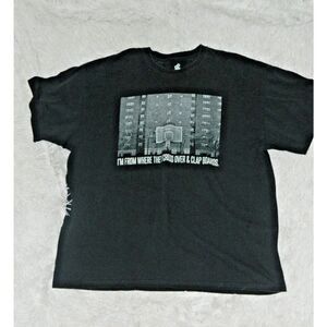 RocaWear T-Shirt Black‎ Size XX-Large Y2K Basketball Graphic Short Sleeve